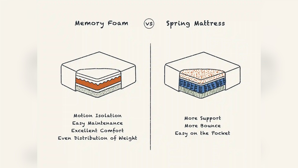 Memory Foam Mattress Vs Spring Mattress
